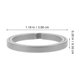 thumbnail image 2 of TABLETREANDS Llavero Para Redondo Plateado Con Aro Resistente Para Bolsas Y Llaves, 2 of 7