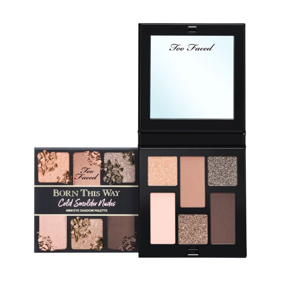 Too Faced Born This Way Mini Eye Shadow Palettes | High Pigment + Shimmer, 0.2 Ounce, Cold Smolder Nudes