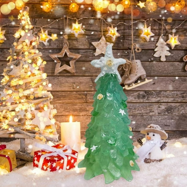 De Mar Árbol De Navidad Decoración Resina Árbol De Navidad Adornos Decoración De Escritorio Cateissary HA043002-03