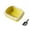 Yellow, variant on Dvkptbk Semi Enclosed Cat Litter Box with High Sides, Splashs Proof Designs, Open Top Litter Pan Include Scoop Easy Cleaning
