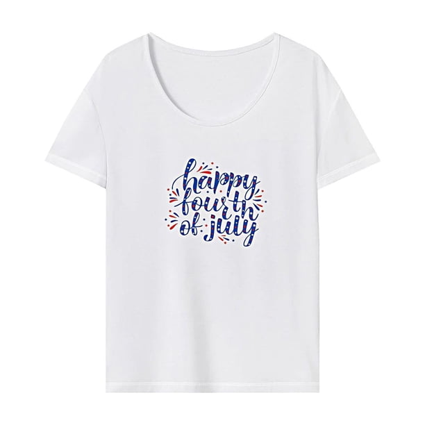 Camiseta para mujer de verano con cuello redondo y cuello redondo para uso diario, caminar, vacaciones XL