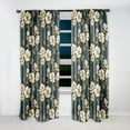 thumbnail image 2 of Designart "Dreamy Floral Dreamscape In Classic Elegance Stripes" Striped Blackout Curtain Panels, 2 of 4