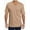 Khaki, variant on Short Sleeved Men V-Neck Casual T-Shirt Solid Color Basic Tops With Pocket