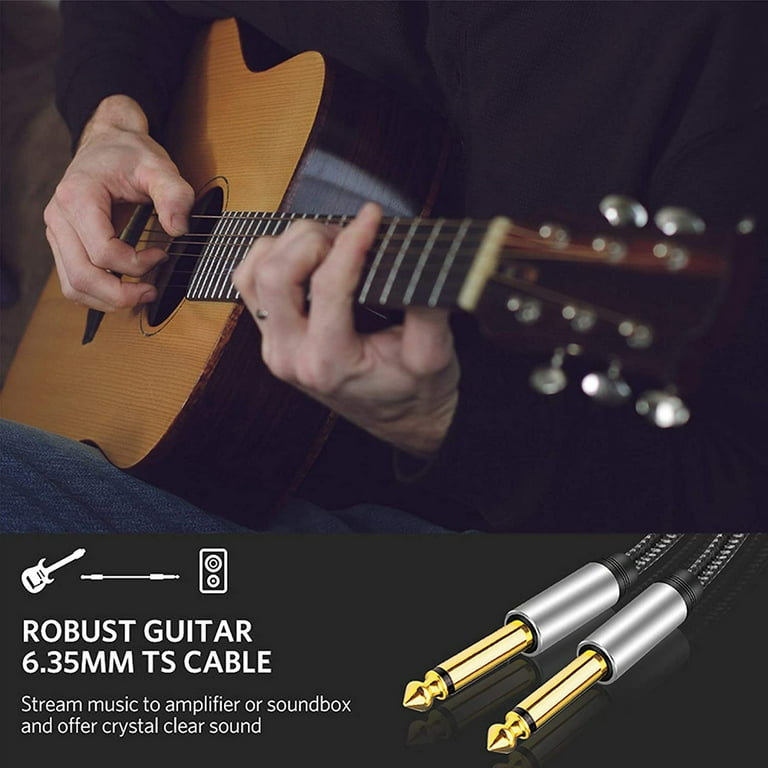 6.5mm Jack Audio Cable Guitar 6.35 Jack Male to Male Aux Cable 1.8m Jack  Cord AUX Cable