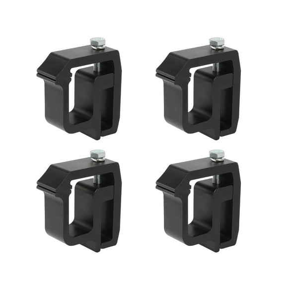 Unique Bargains 4Pcs Universal Mounting Clamps Brackets Kit for Truck Cap Shell