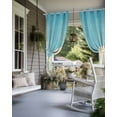 thumbnail image 4 of nqOlkjepod Outdoor Curtains for Patio Waterproof, Teal Blue Sky Outdoor Privacy Panels Grommet, Retro Farmhouse White Clouds Landscape Blackout Outside Curtains for Porch/Cabana 54"x84", 2 Panels, 4 of 8
