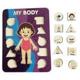 thumbnail image 4 of Learning Human Body Parts Body Puzzle for kids Learning Activities Wood Peg Puzzle Game for Kids for Birthday Gift C, 4 of 8