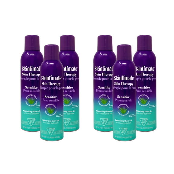 6 Pack - Skintimate Skin Therapy Shave Gel Sensitive Skin 7 oz
