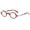 Red, variant on Agstum Classic Small Oval Reading Glasses Lightweight Plastic Retro Round Steampunk Readers for Men Women 38mm Lens