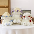 thumbnail image 4 of Tarmeek Plush Toy for 3 4 5 6 7 Year Old Boys Girls,Adorable Wool Doll Toy Lamb with Rose Cap Magnetic Hand Flower Transforms Into Flower Hat,Thanksgiving Birthday Christmas Gifts for Kids, 4 of 9
