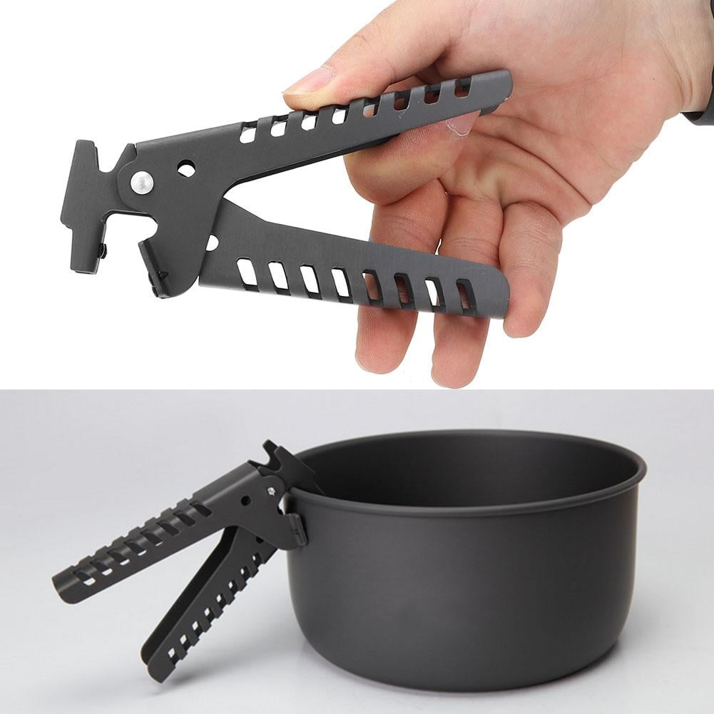 OTVIAP Outdoor Camping Barbecue Picnic Pot Pan Gripper Clip Aluminum