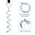 thumbnail image 3 of 2pcs Pet Tie-Out Stake Dog Pulling Rope Fixing Rod Outdoor Pet Spiral Stake, 3 of 7
