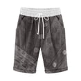thumbnail image 1 of Pantalones Cortos Casuales de Poliéster Ligeros con Cordón Impreso de Cinco Puntos para el Verano Diario, 1 of 4