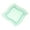 seagreen, variant on Square Seagreen Plastic Large Aqua Plate - 9" x 9" x 1/2" - 100 count box