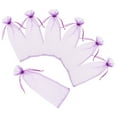 thumbnail image 4 of Lavender Sheer Organza Wine Bottle Cover with Satin Drawstring for Gift Giving 10pcs 37 * 15cm, 4 of 8