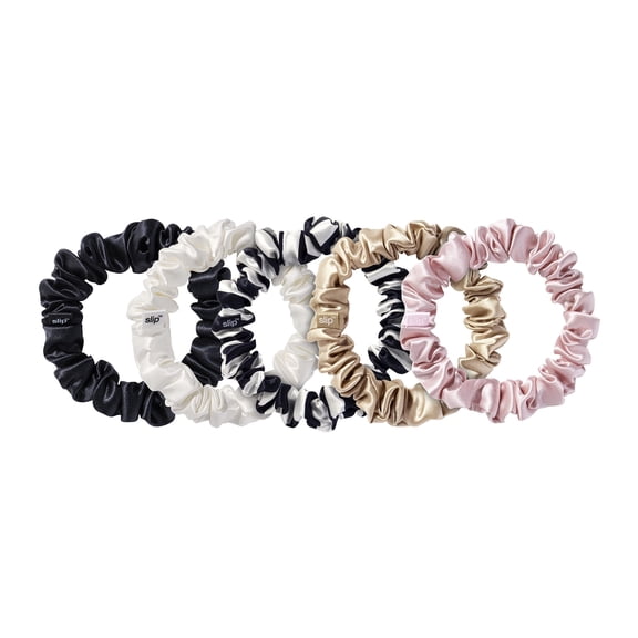slip pure silk midi scrunchies - multi
