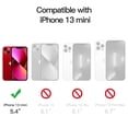 thumbnail image 2 of JETech Magnetic Case for iPhone 13 Mini 5.4-Inch Compatible with MagSafe Wireless Charging, Shockproof Phone Bumper Cover, Anti-Scratch Clear Back (Red), 2 of 7