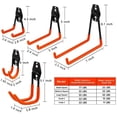 thumbnail image 2 of Paquete de 5 ganchos de acero para garaje, ganchos de almacenamiento para garaje, colgadores de pared resistentes, organizador Fokelyi HMHZ530-3, 2 of 7