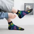 thumbnail image 2 of Pofeuu Abstract Bright Pineapple Fruit Retro Print 30cm Socks, Adult Running Hiking Socks for Youth and Adult, 2 of 7