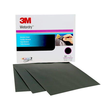 

3M Wetordry Abrasive Sheet 02042 P240 9 in x 11 in 50 sheets per carton 5 cartons per case