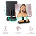 thumbnail image 5 of Mirror Makeup Mirror with Lights and Bluetooth Speaker,Reflect Beauty LED Wireless Swivel Smart Home Audio Mirror with Tray, 5 of 7