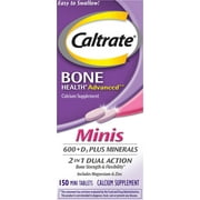 Caltrate Minis 600 + D3 Plus Minerals Supplement - 150 ct