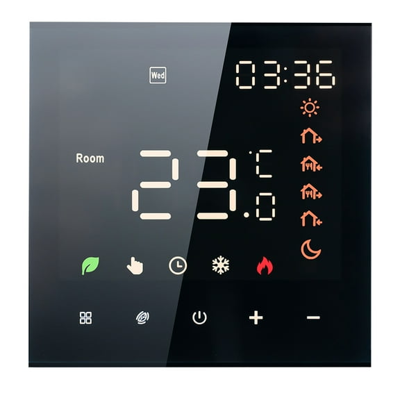 Mistaha Smart Thermostat 3A Digital Programmable LCD Display Touchscreen Underfloor Heating Temperature Controller Digital Intelligent