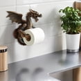 thumbnail image 3 of Dserhfy Dragon Tissue Roll Dispenser Decorative Toilet Roll Holder Wall Mounted Paper Holder for Bathroom And Kitchen Dragon Lovers Gift, 3 of 8