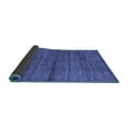 thumbnail image 2 of Ahgly Company Indoor Round Abstract Blue Contemporary Area Rugs, 3' Round, 2 of 4