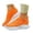 Orange, variant on Loafers for Women Comfortable | Women's Walking Shoes Everyday Working | 2 Inch Rocker Bottom