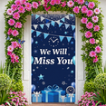 thumbnail image 6 of Decorative Design We Will Miss You Banner Colorful Stars Clock Decorative Elements Farewell Celebration Background for Indoor Decoration Event Party, 6 of 7