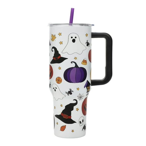 Vaso Bioworld Halloween Scary Icons de acero inoxidable de 1,2 L