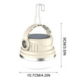 thumbnail image 3 of Beforeyayn Solar Rechargeable Camping Lantern, Long Lasting LED Hanging Light for Outdoor, Portable Tent Illumination with Dusk to Dawn Sensor, Water Resistant Emergency Lighting, 3 of 7