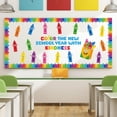 thumbnail image 5 of Back to School Bulletin Board Decorations Set, Crayon Themed Classroom Decor Colorful Crayons Name Tags Cutouts Welcome to Our Pack Crayon Bulletin Board for School Door Window Wall Decor, 5 of 7