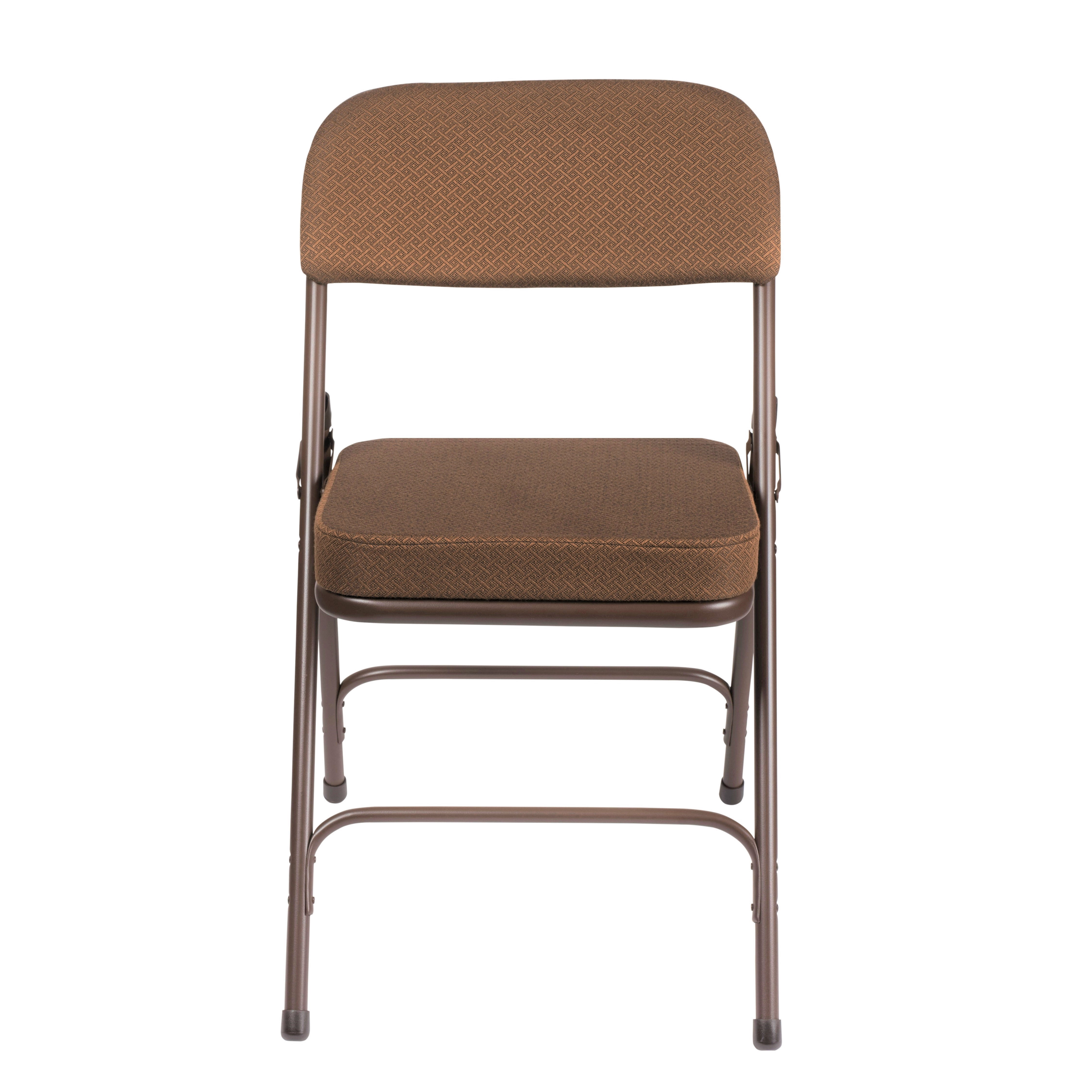 Hampden Furnishings Bernadine Collection Deluxe Fabric Padded Folding Chair, Gold, Pack of 2