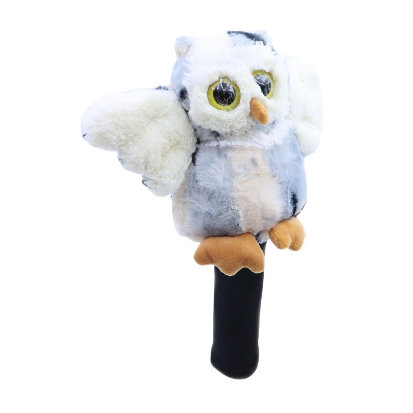 DimyFew Golf Wood Driver Headcover Club Head Cover Novelty Animal Shaped Guard Transport White