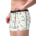 thumbnail image 3 of Kdxio Men's Boxer Briefs with Cartoon House Print - Comfortable and Breathable Underwear for Everyday Wear, 3 of 7