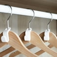 thumbnail image 5 of PENGXIANG Clothes Hanger Connector Hooks, 12Pcs Cascading Clothes Hangers for Heavy Duty Space Saving Cascading Connection Hooks for Clothes Closet, White(12pcs), 5 of 5