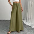 thumbnail image 6 of Women's Pants Petite,Women Wide Leg Pants High Waisted Business Casual Work Trousers Dressy Pants with Pockets, 6 of 8