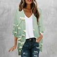 thumbnail image 5 of Hvyesh 3/4 Sleeve Cardigan for Women Open Front Dressy Casual Fall Draped Lightweight Cardigans Cover Up Shrugs, 5 of 5