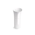 thumbnail image 2 of Kohler 20701-96 16 in. Round Pedestal Bathroom Sink - Biscuit, 2 of 4