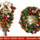 thumbnail image 4 of Anillo De Hierba Corona navideña con luces simuladas, guirnalda de follaje artificial para decoración de puertas durante todo el año (1 unidad) Rkxzt, 4 of 6