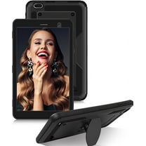 SOATUTO for Gateway Tab 8" Case FOXXD T8 Sunshine T1 Elite Tablet Case Shockproof Rugged Hybrid Case with Stand for NUU Tab 8 T0801L T0802/TECLAST P80H P80X Mix/VUCATIMES N8/Qlink Scepter 8 inch,Black
