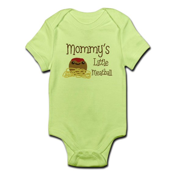 CafePress - Mommy's Little Meatball Body Suit - Baby Light Bodysuit