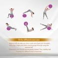 thumbnail image 2 of QUANFENG QF Exercise Ball Yoga Ball with Free Air Pump for Fitness, Balance and Gym Workouts, 200 Lbs. 65 cm, Purple, 2 of 5