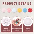 thumbnail image 3 of Uxcell 12mm Glass Mosaic Tiles, 200g Round Iridescent Glass Pieces Recycled Mosaic Tiles Bulk for Vase Flower Pots Aquarium Decor Garden Project DIY Art Craft, Purple Pink, 3 of 6