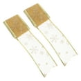 thumbnail image 4 of UPOUART 2Pcs Golden Festive Ribbon for Holiday Wrapping 15.7X2.5X0.04In, 4 of 8