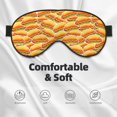 thumbnail image 3 of Cauagu Hot Dogs Print Sleep Eye Mask, Blindfold Eye Sleep Shade Cover with Elastic Strap/Headband Eye Cover Eyeshade for Night Sleeping/Travel Nap, 3 of 7