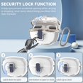 thumbnail image 3 of [Funda protectora] TPU transparente TUDIOW a prueba de golpes para auriculares Bose Ultra Open, 3 of 7