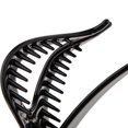 thumbnail image 3 of Pinza grande de acrílico para el cabello, tipo banana, para cabello grueso. Negro, 3 of 7